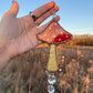 Red Mushroom Stained Glass Suncatcher