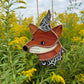 Spiderweb Mini Wizard Fox Stained Glass Suncatcher