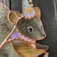 Moon Squirrel Wizard Stained Glass Suncatcher