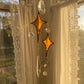Moon and Stars Stained Glass Suncatcher