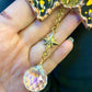 Celestial Cowboy Opossum Stained Glass Suncatcher
