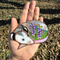 Sleepy Lavender Opossum Stained Glass Mini