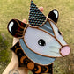 Cosmic Moon Wizard Stained Glass Suncatcher