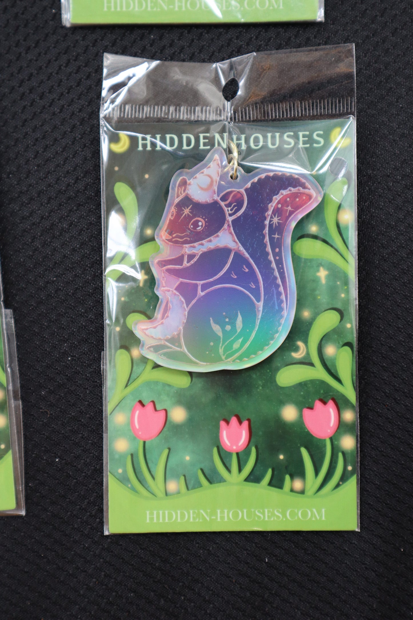 Wizard Squirrel Holographic Acrylic Bag Charm
