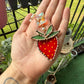 Strawberry Stained Glass Car Charm