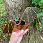 Wizard Bat Stained Glass Suncatcher