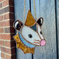 Mini Goldenrod Wizard Opossum Stained Glass Suncatcher