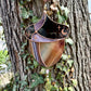 Golden Acorn Stained Glass Suncatcher