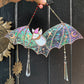 Celestial Bat Stained Glass Suncatcher