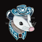 Blue Jean Opossum Art Print