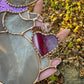 Grey Fairy Rat Stained Glass Suncatcher