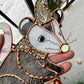 Mushroom Wizard Opossum Stained Glass Suncatcher