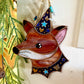 Trinket the Fox Stained Glass Suncatcher