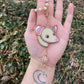 Flower Rat Stained Glass Charm