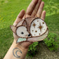 Mini Pink Fox Stained Glass Suncatcher
