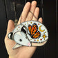 Mini Monarch Opossom Stained Glass Suncatcher