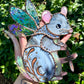 Medieval Fairy Rat Stained Glass Suncatcher