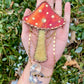 Red Mushroom Stained Glass Suncatcher