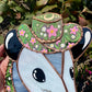 Midsummer Cowboy Opossum Stained Glass Suncatcher