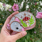 Mini Mushroom Grey Rat Suncatcher