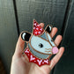 Red Lovely Opossum Mini Stained Glass Suncatcher