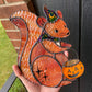 Trick-or-Treat Squirrel Stained Glass Suncatcher