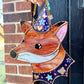 Trinket the Fox Stained Glass Suncatcher