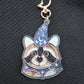 Wizard Raccoon Holographic Acrylic Bag Charm