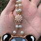 Flower Opossum Stained Glass Charm