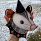 Cosmic Wizard Opossum Stained Glass Suncatcher