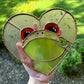 Lovely Frog Stained Glass Suncatcher