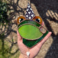 Lovely Wizard Frog Stained Glass Suncatcher