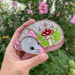 Mini Mushroom Grey Rat Suncatcher
