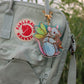 White Fairy Rat Holographic Acrylic Bag Charm