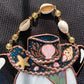 Mermaid Cowboy Opossum Stained Glass Suncatcher