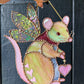 Fairy Rat Stained Glass Suncatcher