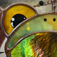 ( has small crack) Lilac Frog Stained Glass Suncatcher