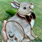 Mr. Bunny Stained Glass Suncatcher