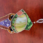Wizard Frog Stained Glass Suncatcher
