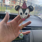 Pink Opossum Stained Glass Charm