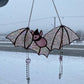 Bubblegum Bat Stained Glass Suncatcher