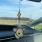Tan Rat Stained Glass Charm