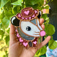 Mini Pink Pony Opossum Stained Glass Ornament