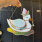 Iridescent Strawberry Duck Stained Glass Suncatcher