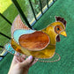 (Discounted due to crack) Stained Glass Chicken Suncatcher