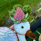 Iridescent Strawberry Duck Stained Glass Suncatcher