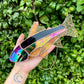 Iridescent Fish Stained Glass Suncatcher