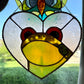 Lovely Frog Stained Glass Suncatcher