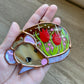 Mini Tulip Rat Stained Glass Ornament