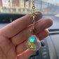 Pink Opossum Stained Glass Charm